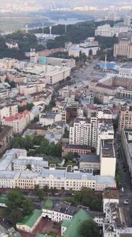 Kyiv Ukraine Aerial View of the City