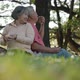 Asian elderly couple are relaxing in the garden - VideoHive Item for Sale