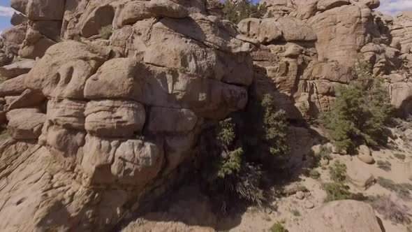 Aerial Shot Rock Formation