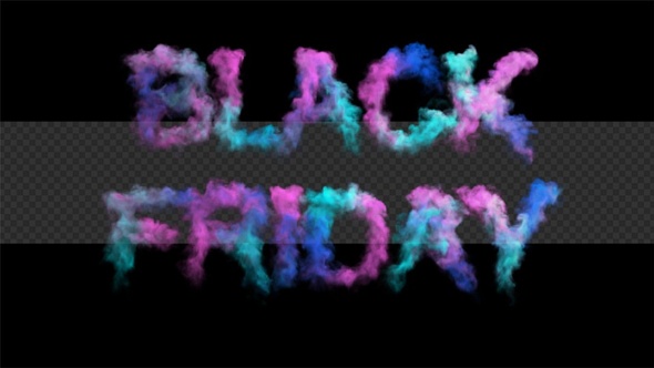Colorful Black Friday Smoke Text Ver.2 alt