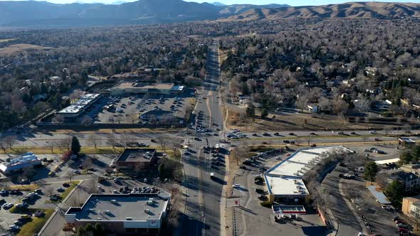 Time lapse over a busy intersection west of Denver CO