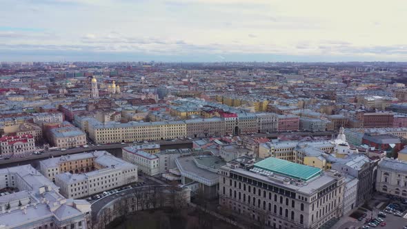 Saint-Petersburg. Drone. View from a height. City. Architecture. Russia 49