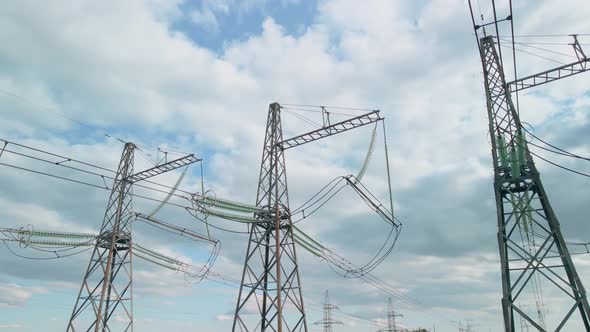 High Voltage Electricity Transmission Pylon