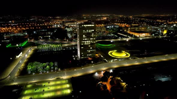 National Congress building at downtown Brasilia Brazil.