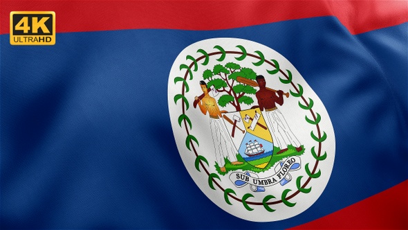 Belize Flag - 4K