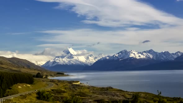 New Zealand Lake Pukaki timelapse