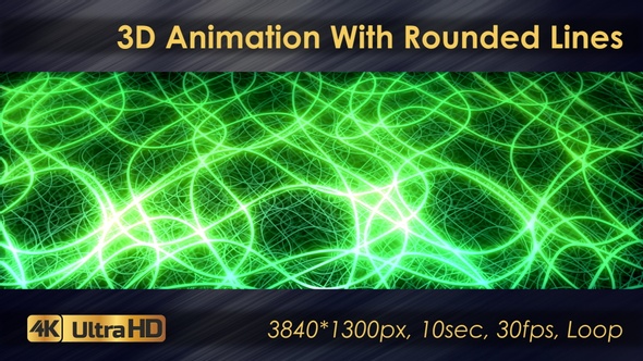 3D Animation With Rounded Lines