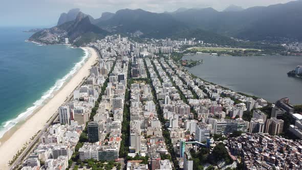 Summer travel at Rio de Janeiro Brazil. Landmark of coast city. Tropical travel