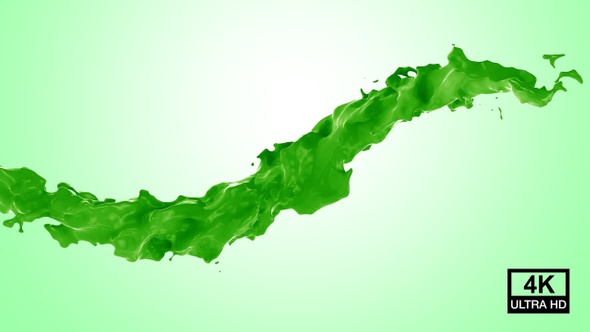 Green Color Flow 4K alt