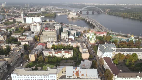 Kyiv - the Capital of Ukraine. Aerial View. Kiev