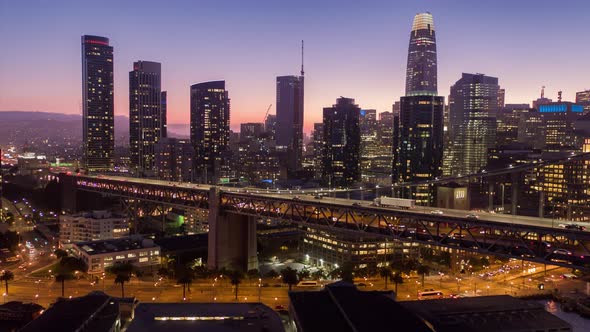 San Francisco Golden Hour Aerial