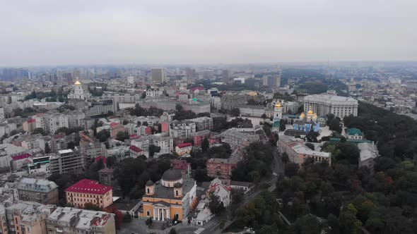 Kyiv, Ukraine. City View. Aerial Landscape