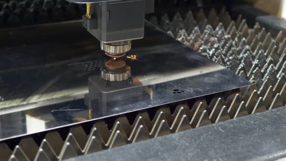 Process of Industrial Laser Cutting of Sheet Metal