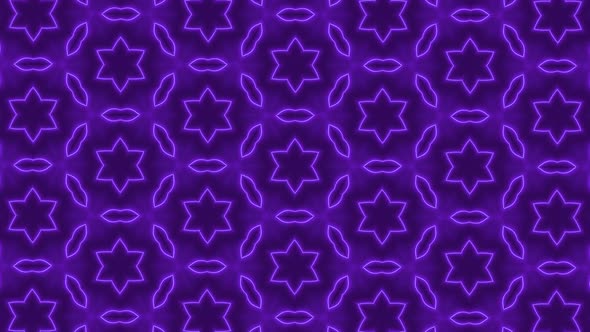 New Purple Color Neon Light Abstract Hexagon Mirror Liquid Animated Background