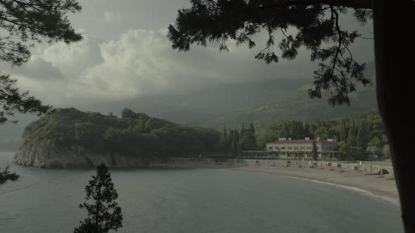 Mountains and the Sea. Coastal Landscape. Montenegro