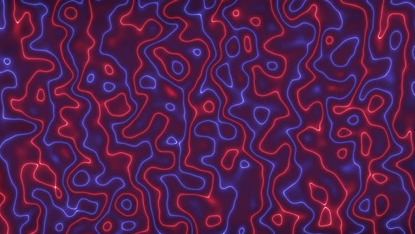 Red Blue Neon Light Marble Liquid Animated Background