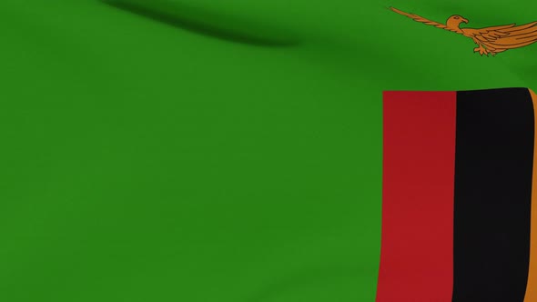 Flag Zambia Patriotism National Freedom Seamless Loop