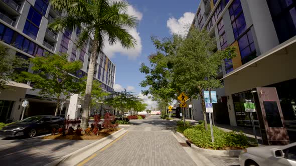 Exit Cityplace Doral Miami 4k Ground Motion Footage