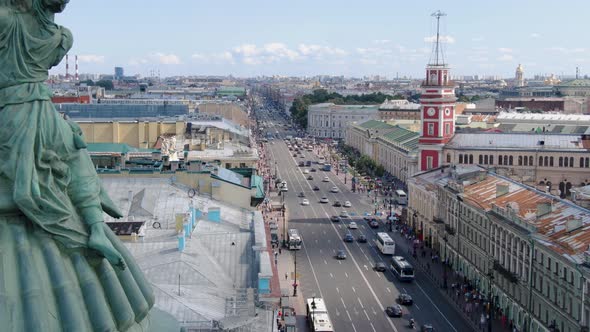 Saint-Petersburg. Drone. View from a height. City. Architecture. Russia 13