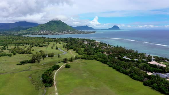 Village and coast, Flic-en-Flac, Black River, Mauritius