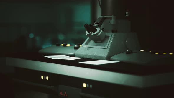 Empty Power Plant Control Room