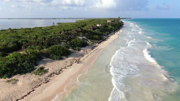 Tulum Beach Rivera Maya Aerial