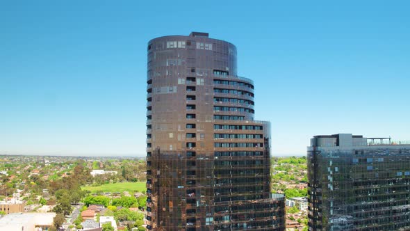 Apartment Building Drone Shot