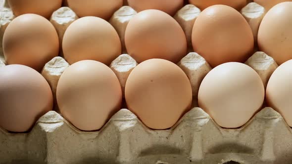  whole fresh chicken eggs in a paper tray