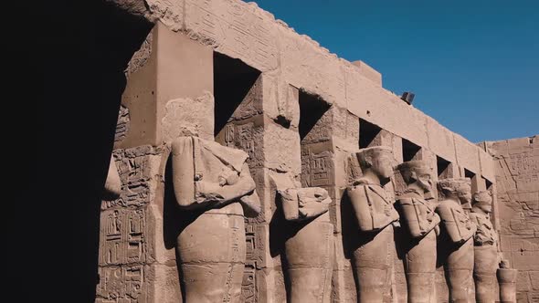 Statues In The Ancient Karnak Temple