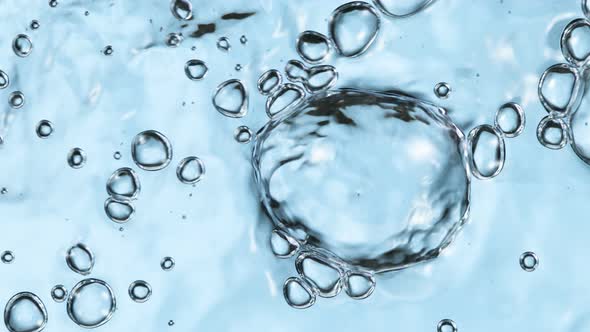 Super Slow Motion Shot of Flowing and Bubbling Water at 1000 Fps alt