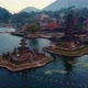 Aerial View of Pura Ulun Danu Bratan at Sunset - VideoHive Item for Sale