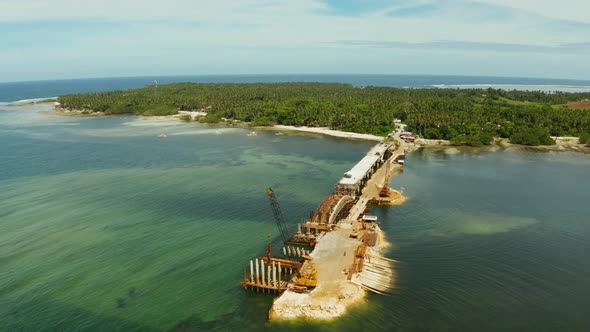 Bridge Under Construction on the Island of Siargao