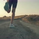 Running Silhouette Training Outdoors Before Marathon Or Triathlon At Sunrise. Triathlete Run Workout - VideoHive Item for Sale