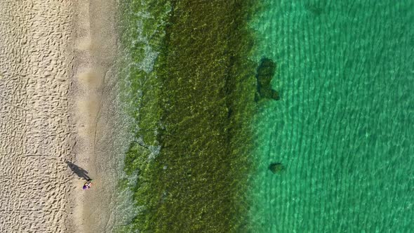 Summer Cleopatra Beach aerial view 4 K