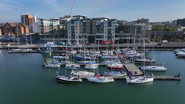 The Poole Yacht Marina, A Quay in a Coastal Fishing Town in the UK