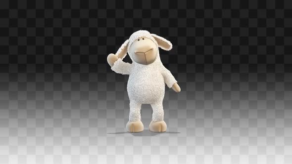 Plush little lamb Greeting