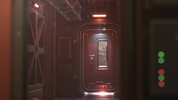 Sci-fi Tunnel or Spaceship Corridor alt