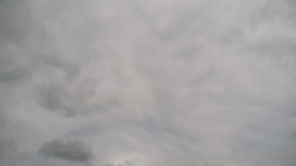 Storm Clouds Are Moving in Sky, Timelapse.