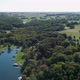 Landscape Panorama Suburban American Lake Aerial Drone Footage - VideoHive Item for Sale