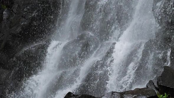 Besse, The Vaucoux waterfalls,Puy de Dome, Auvergne, France.