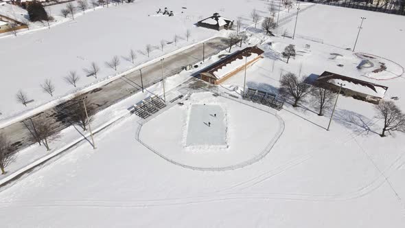 Passion for ice skating practicing at Centennial Sports Park Virgil Ontario