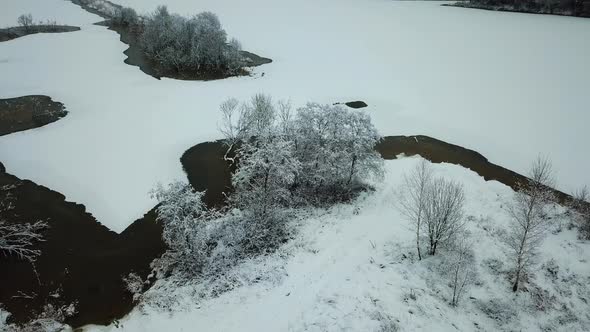 Winter River In The Village Of Verkhovye 20