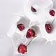 Cherry Falling Into the Milk and Rotating - VideoHive Item for Sale