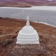 Aerial View of Buddhist Monument on Ogoy Island of Lake Baikal. - VideoHive Item for Sale