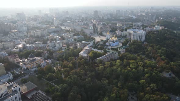 Kyiv - the Capital of Ukraine. Aerial View. Kiev