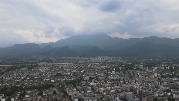 Aerial View of Asia City, County Town