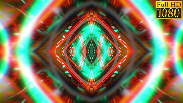 Abstract Kaleidoscope Vj Loops V13