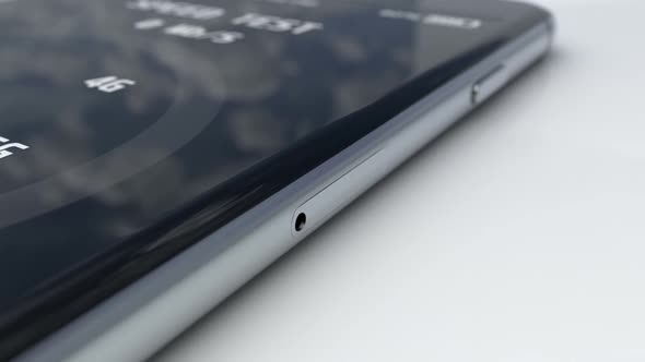 5g Technology Mobile Sim Card and Speed Test in 5g Network, Result on Screen alt