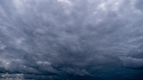 Timelapse of Dramatic Storm Clouds Moving in the Sky