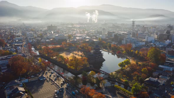 Matsumoto Castle on morning in Matsumoto city Nagano, Japan.